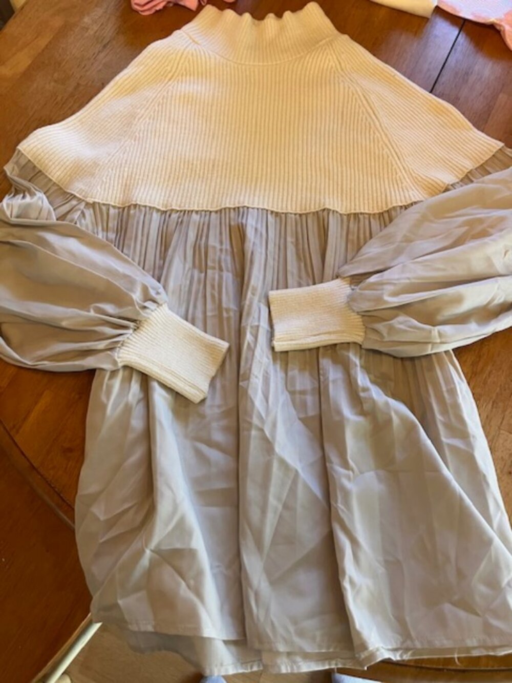Beautiful Cream and Beige Top